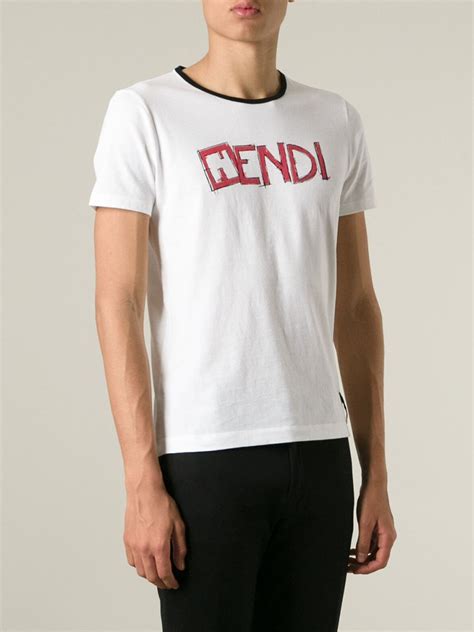 red and white fendi shirt|fendi t shirt i offer.